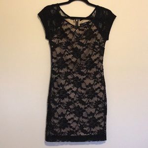Black lace dress